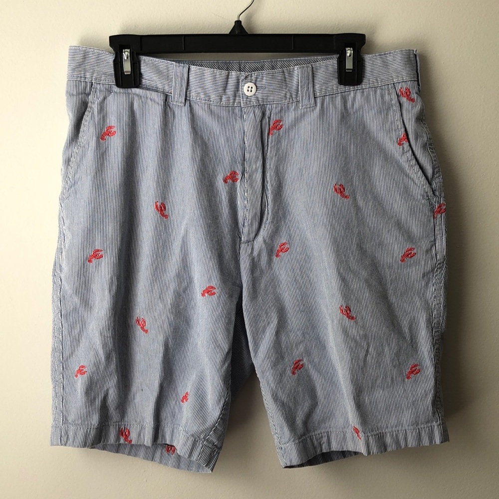 Cremieux Blue Striped Crab Walking Shorts size 32